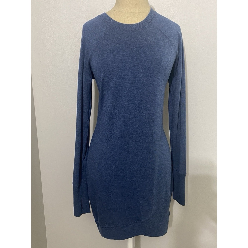 Athleta Criss Cross Sweatshirt Dress Cozy Soft Lightweight Modal Athleisure - XS